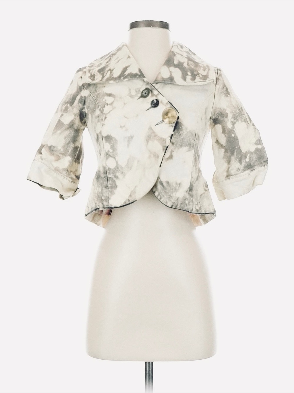 Brooklyn Industries Cropped Jacket – Abstract Print